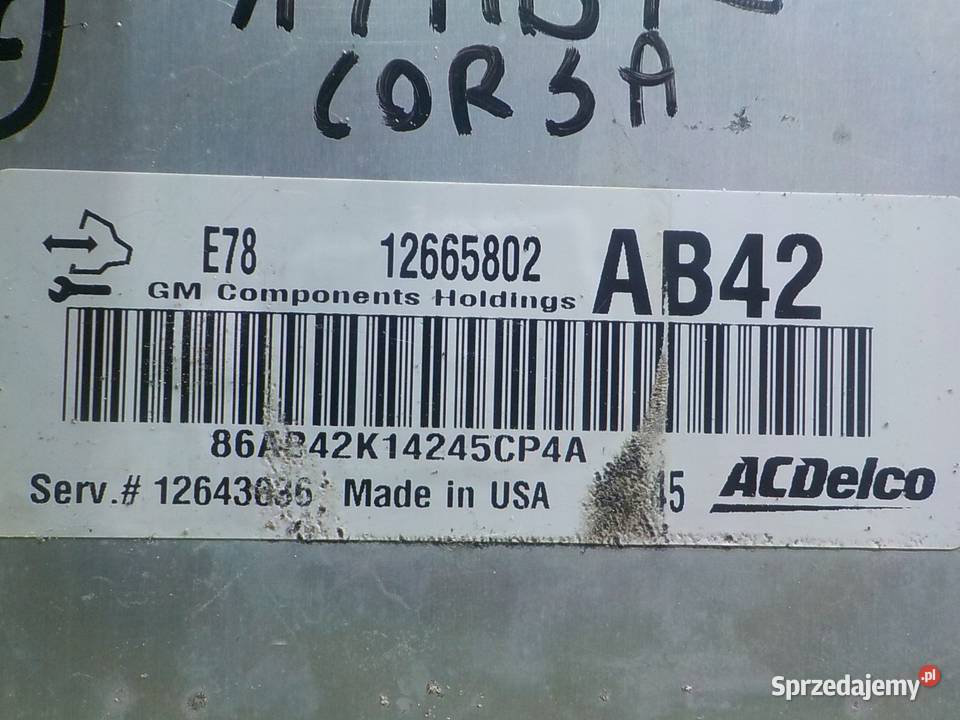 OPEL CORSA E 14 B 15r 3D sterownik komputer mazowieckie Suków