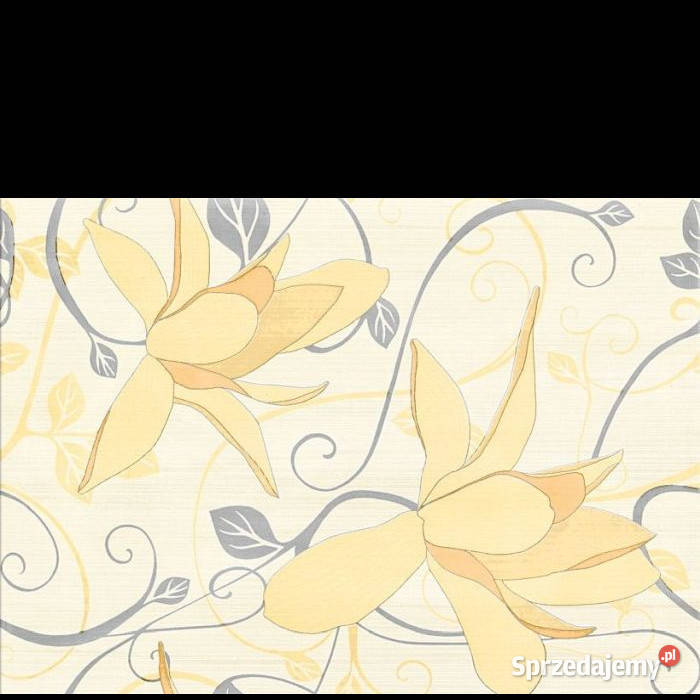 Dekor Artiga cytrynowa Inserto Flower 25 x 35 Płytki ścienne zachodniopomorskie