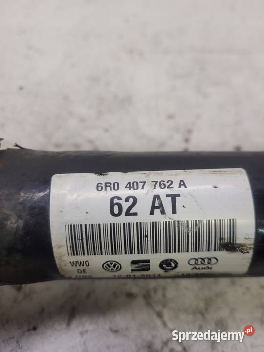 PÓŁOŚ PRAWA PRZEDNIA AUDI VW SEAT 6R0407762A osobowe