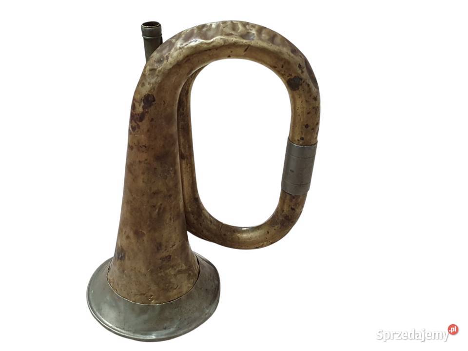Stara przedwojenna trąbka klakson sygnał Cieszyn