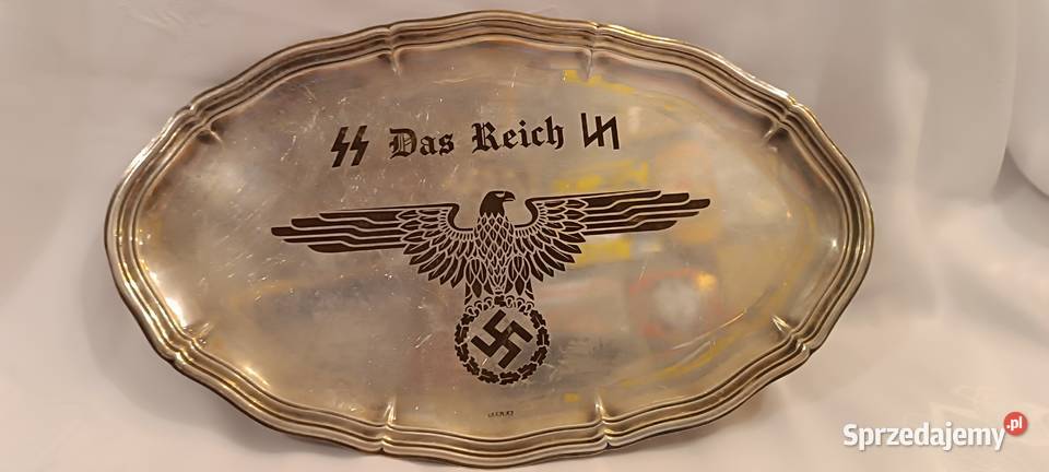 Zestaw kieliszków do wódki z tacką z kantyn SS Antyki Antyki Kraków