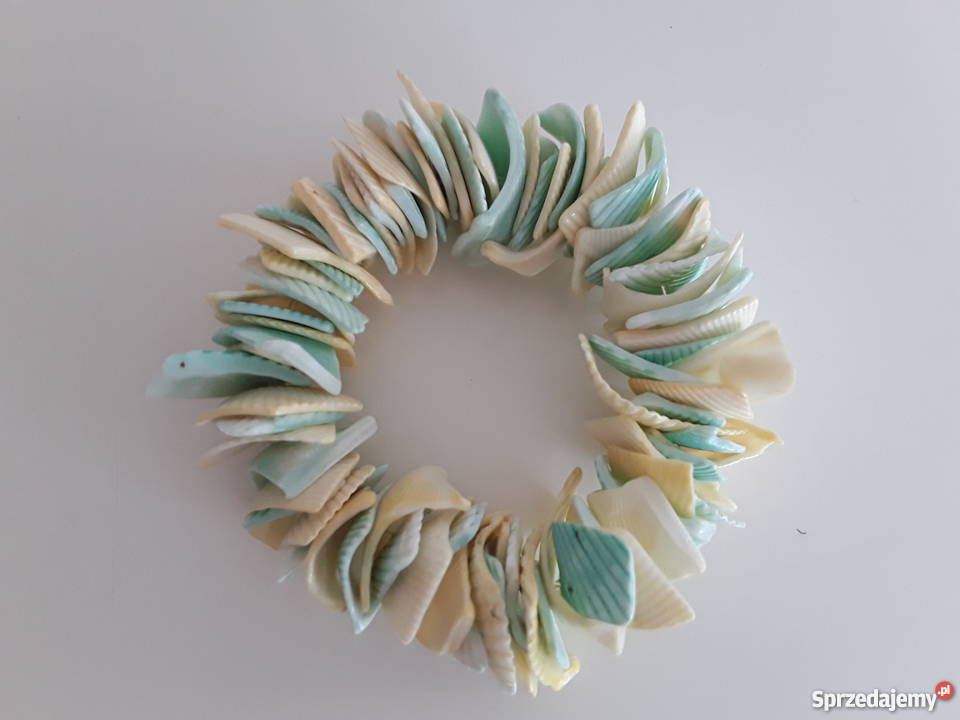 Bransoletka z muszelek na szczupłą rękę Warszawa