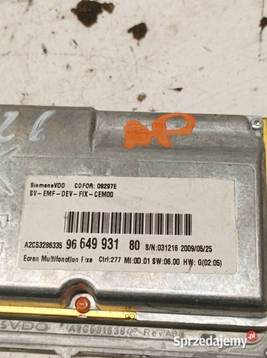 WYŚWIETLACZ 9664993180 Peugeot 407 I 20042010