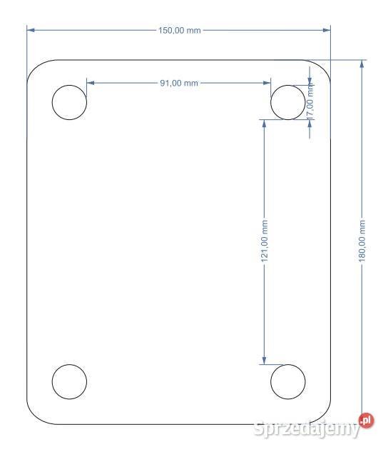 Docisk blacha uchwyt na ramę 120mm M16 03958120 Kamionna