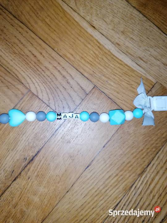 Smycz na smoczek z imieniem