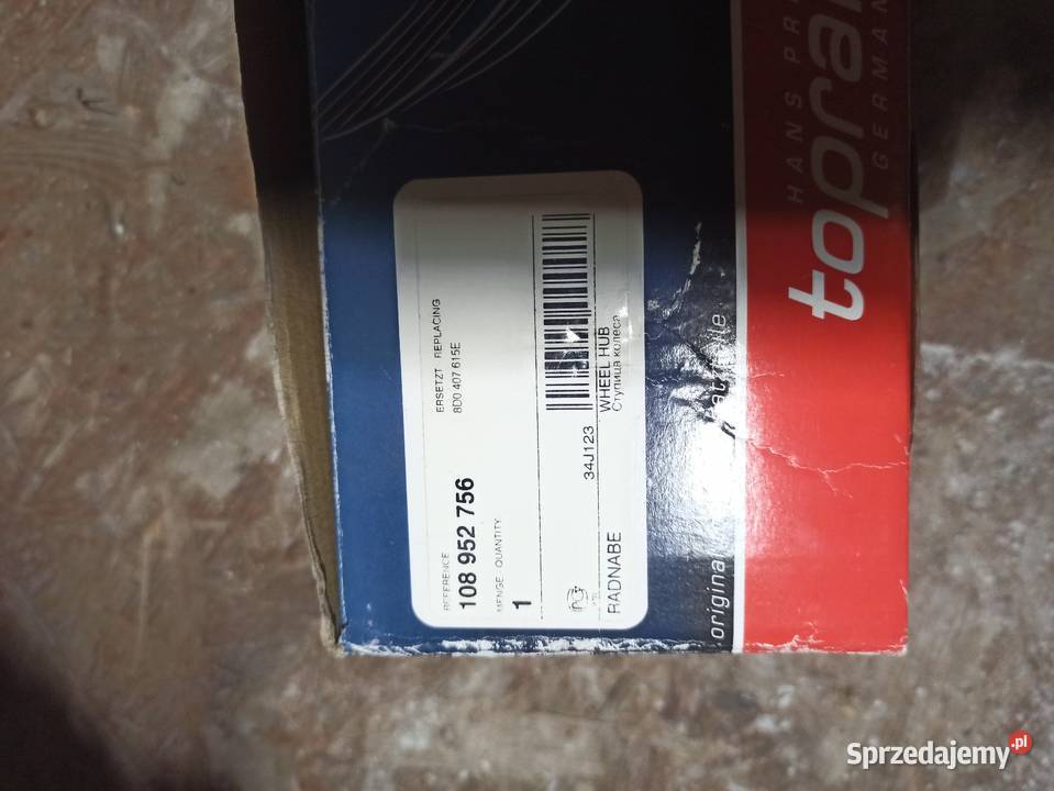 TOPRAN 108952756 TOPRAN PIASTA KOŁA Audi koda