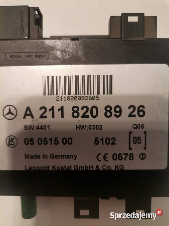 MODUŁ STEROWNIK KESSY DRZWI MERCEDES EKLASA W211 osobowe Choszczno