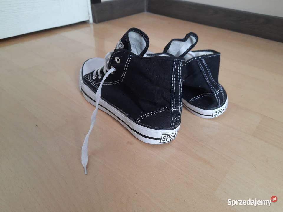 Buty trampki czarne wysokie Sport r 44 42 265 czarny Krotoszyn