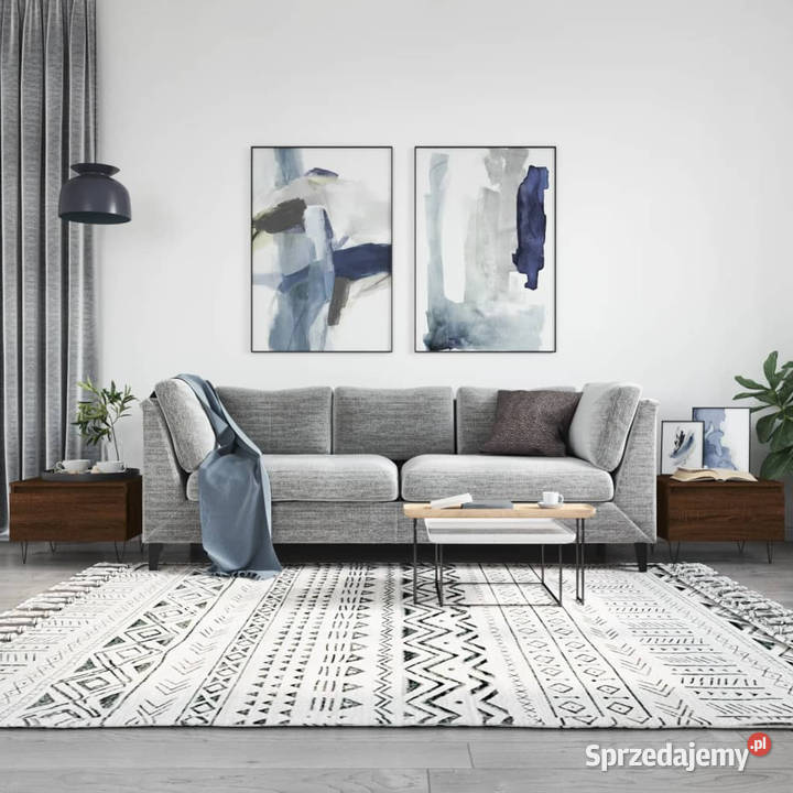Stoliki kawowe 2 brązowy dąb 50x46x35 WM830875 sprzedam