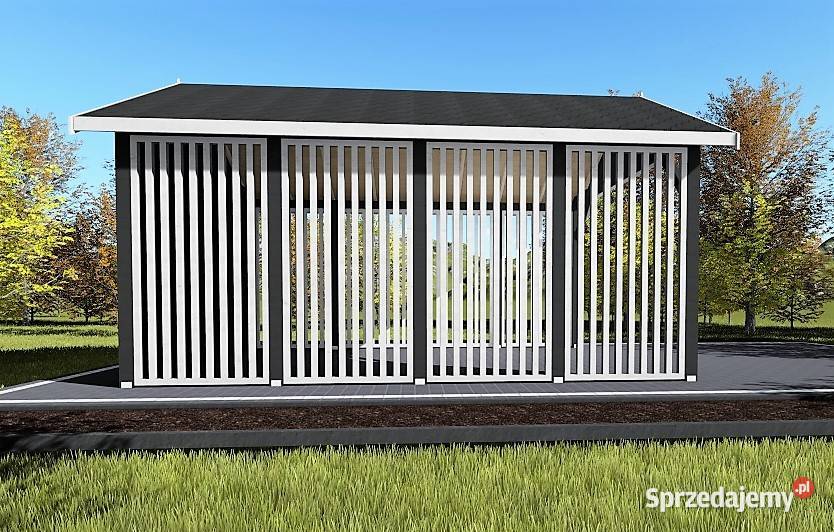 Wiata samochodowa z gontem c24 drewniana Częstochowa