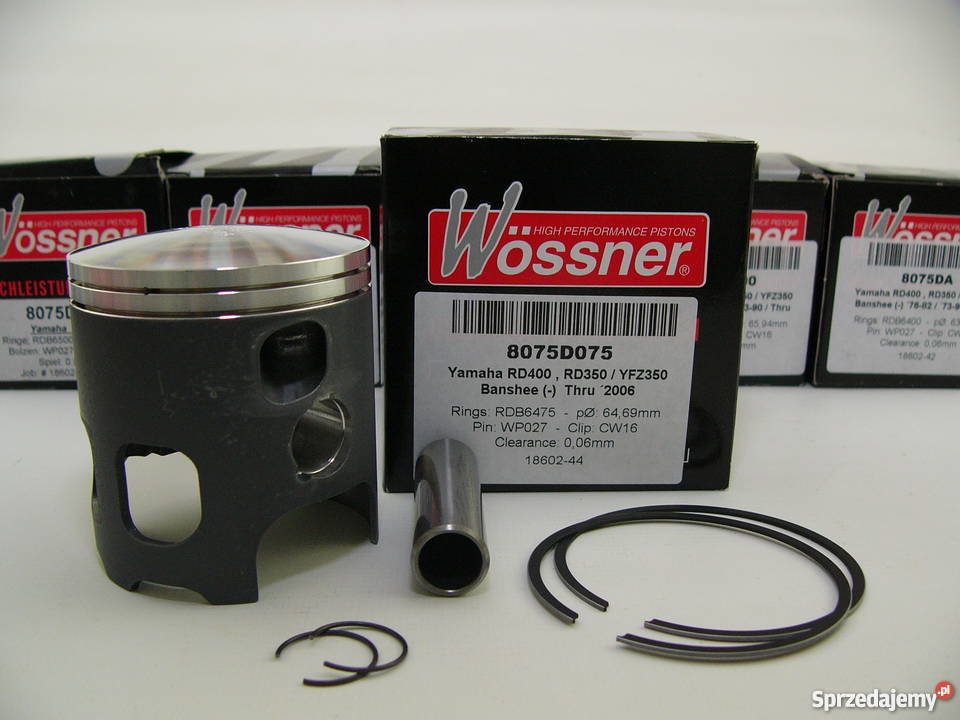 TŁOK komplet tłokowy WOSSNER 6469 mm RD 350 YFZ Zabrze