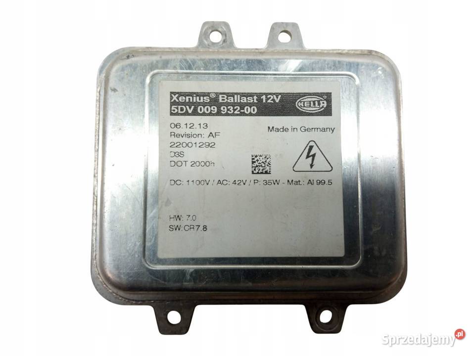 PRZETWORNICA XENON LAMPY PRZÓD 5DV009932 Opel Przetwornice Części samochodowe