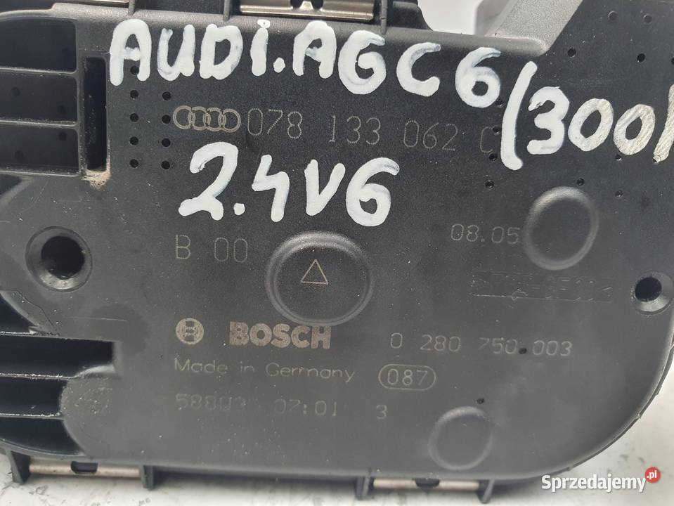 PRZEPUSTNICA Audi A6 C6 24 V6 078133062C Przepustnice