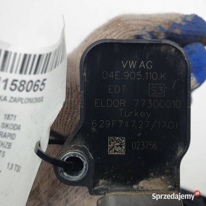 CEWKA ZAPŁONOWA SKODA RAPID 04E905110K osobowe kujawsko-pomorskie Lipno