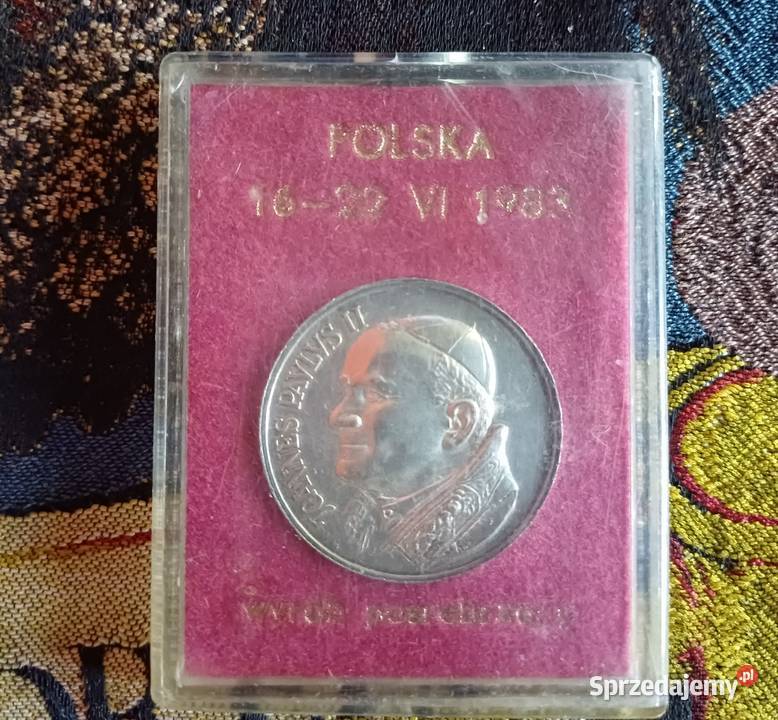 Posrebrzany medal z JP II 1983r Kraków