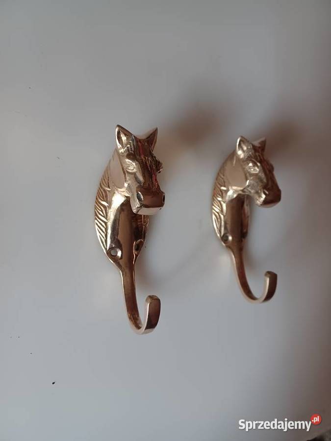 Mosiężny masywny wieszak koń Kolekcja Poznań sprzedam