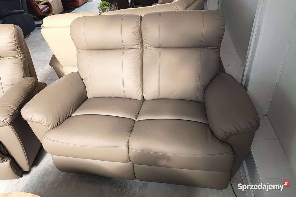 Komplet Tania III OKAZJA 20 SKÓRA spanie i Piasek