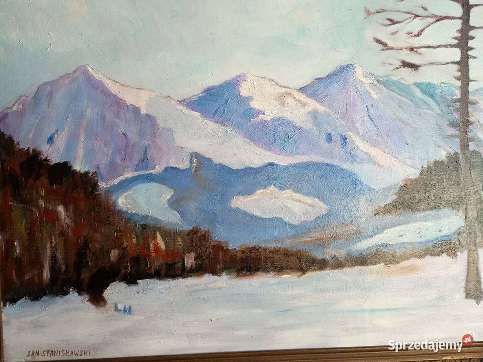 Tatry obraz olejny na drewnie Łowicz sprzedam