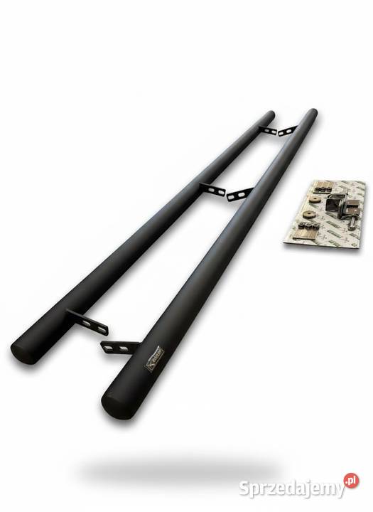 Orurowanie przyprogowe stopnie boczne Czarne osobowe Pasłęk