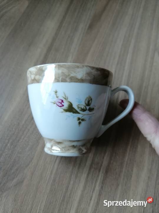 Serwis porcelanowy do kawy herbaty biały Łódź sprzedam