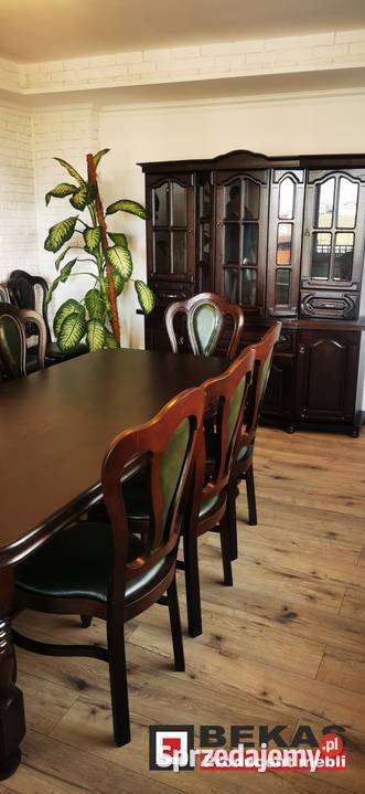 Zestaw Salon Witryna 180 Stół S23 Dąb Krzeseła Meble do salonu podkarpackie