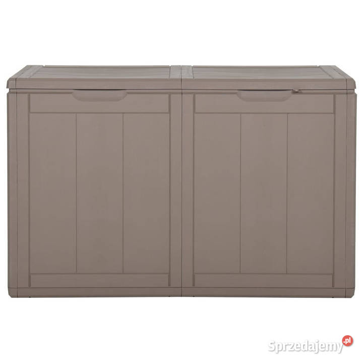 Skrzynia ogrodowa 180 L brązowa rattan PP sprzedam