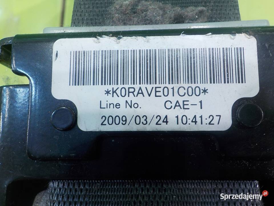 HONDA INSIGHT II 13 IMA 09r 5D pas osobowe Pasy bezpieczeństwa Suków