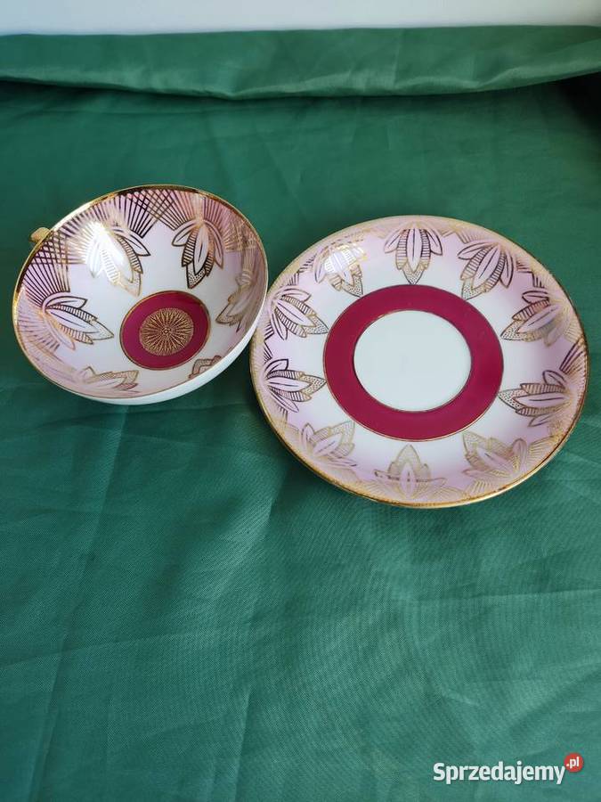 Filiżanka ze spodkiem porcelana P M K Bavaria