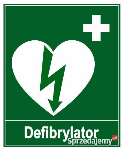 Naklejka znak informacyjny DEFIBRYLATOR GI009 Kamionna