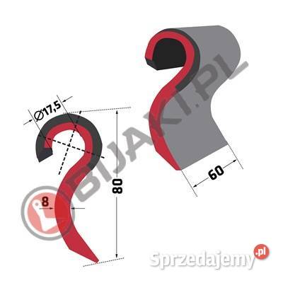 Zestaw nóż śruba podkładki tulejka redukcyjna Chmielniki sprzedam