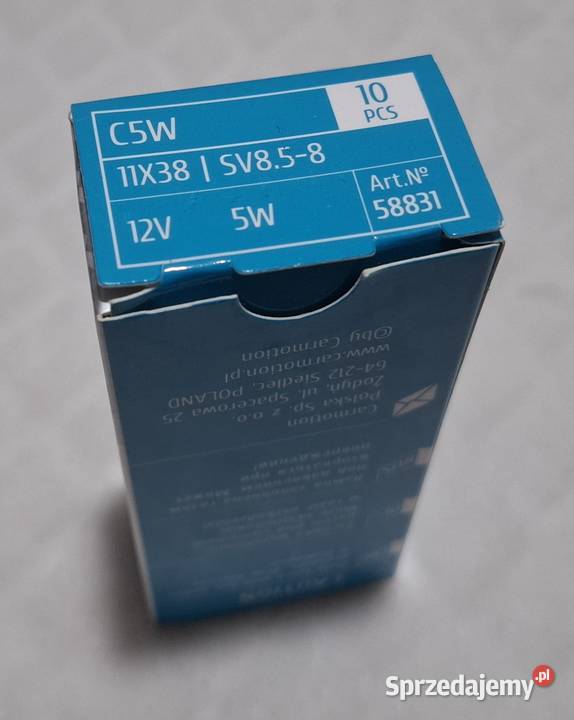 Żarówka C5W 11x38 12V 5W SV858 Vision 1