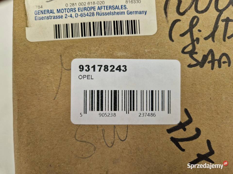 PRZEPŁYWOMIERZ NOWY ORYGINALNY OPEL VECTRA C 19 sprzedam