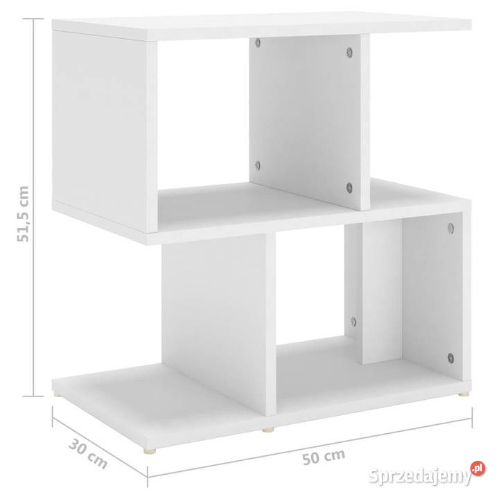 Szafka nocna biała 50x30x515 materiał Warszawa