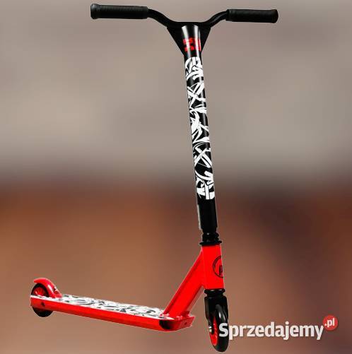 WYCZYNOWA HULAJNOGA Czerwono Czarna Stunt Pro Ełk