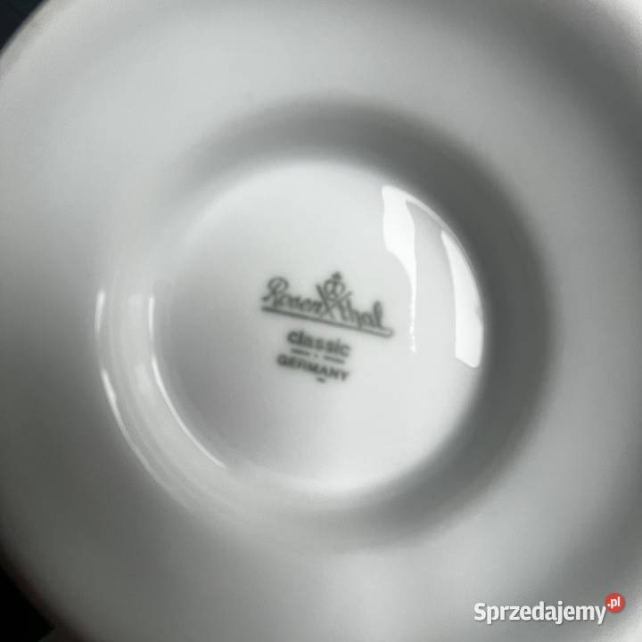 Cukiernica sygn Classic Germany Biała Maria Porcelana i szkło Nowy Sącz