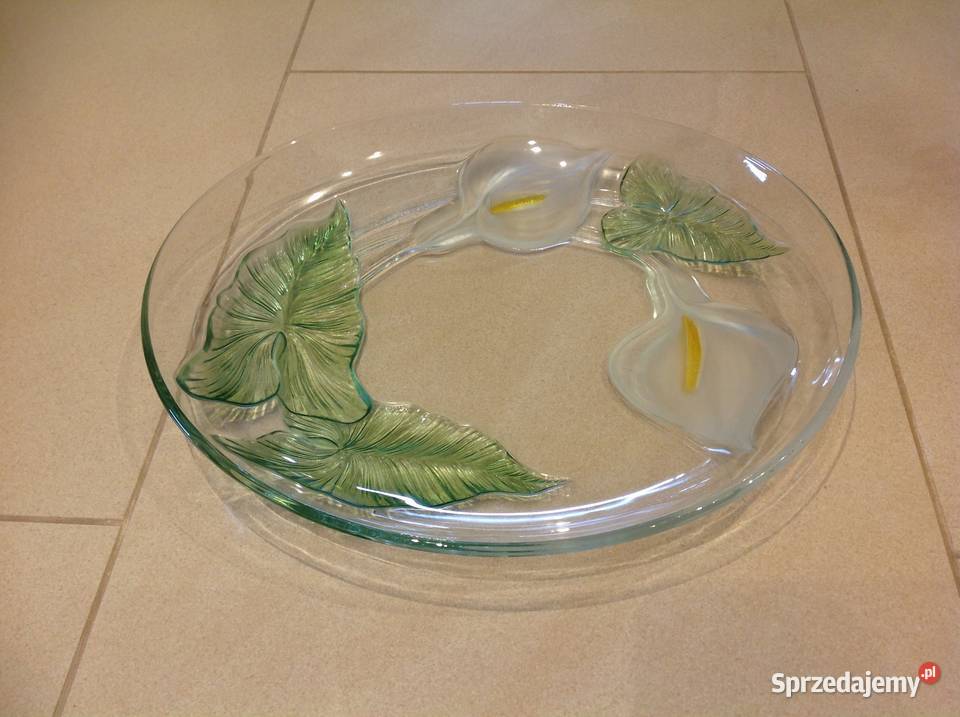 Piękna Szklana Patera KALIE inny kolor lubuskie Nowa Sól sprzedam