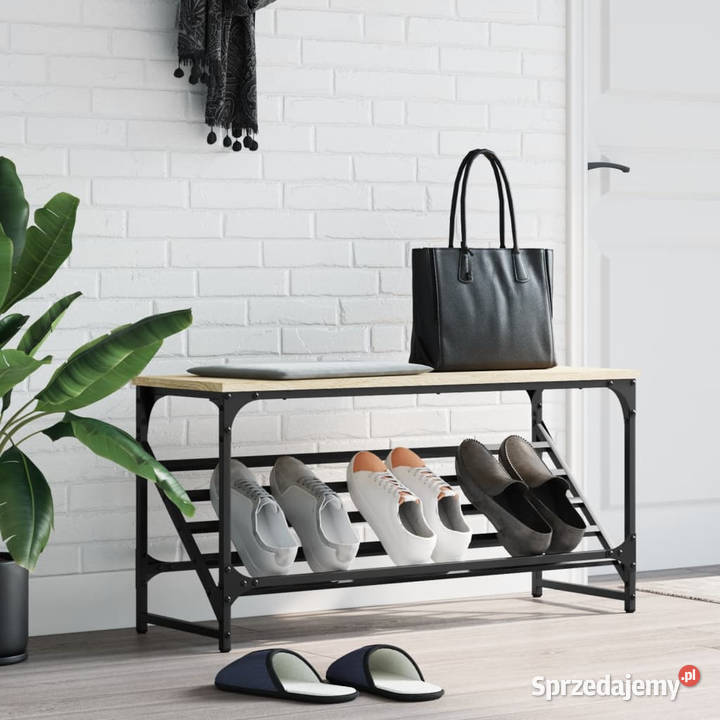Stojak na buty dąb sonoma 90x30x45 WM833419 mazowieckie Warszawa