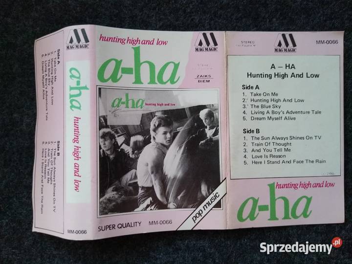 MC cassette cover aha hunting high and low pomorskie Gdańsk