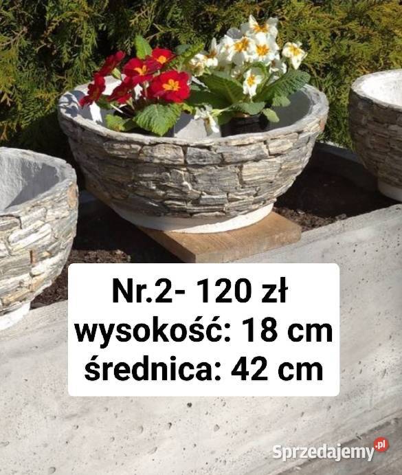2 Donica misa kamień naturalny do ogrodu Długołęka-Świerkla