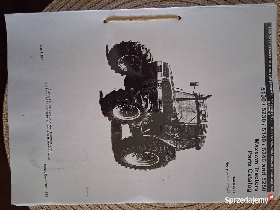 Instrukcja obsługi CaseIH Maxxum 51205150 Kalisz sprzedam