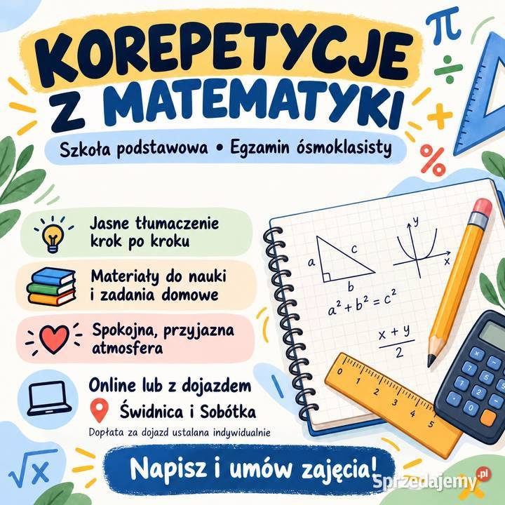 Korepetycje z matematyki szkoła podstawowa i dolnośląskie