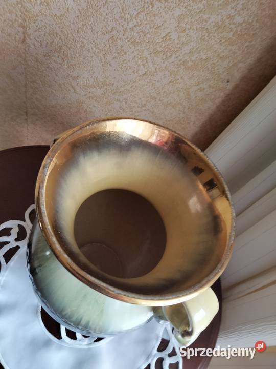 Wazon ceramika szkliwienie naciekowe unikat Gniezno