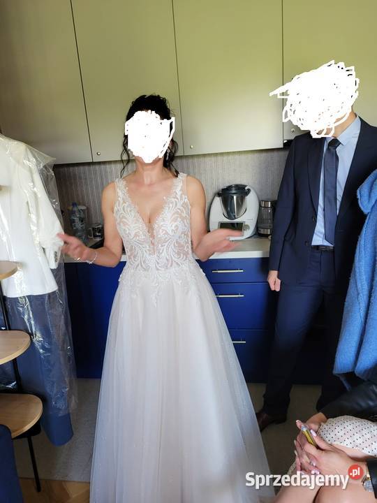 Sprzedam romantyczną suknie ślubną Linia "A" Rzeszów sprzedam