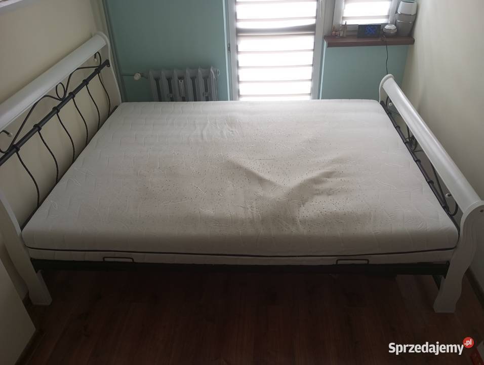 Łóżko stelaż plus materac 160cm Czeladź