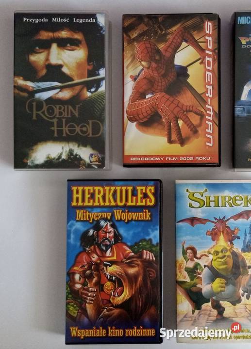 Filmy Herkules Shrek Robin Hood Spider man Warszawa sprzedam