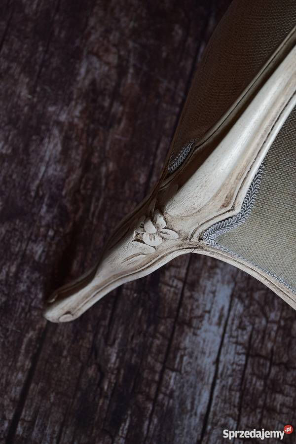 Fotel shabby chic ludwik unikat prowansja wielkopolskie
