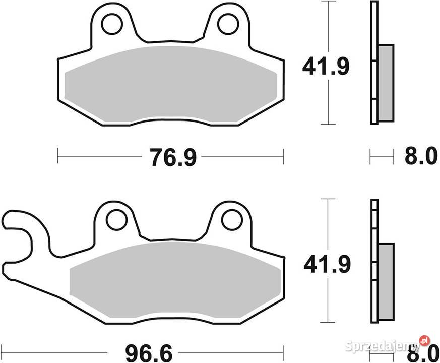 Klocki hamulcowe SBS 611SI KAWASAKI KRF Teryx Trzciel