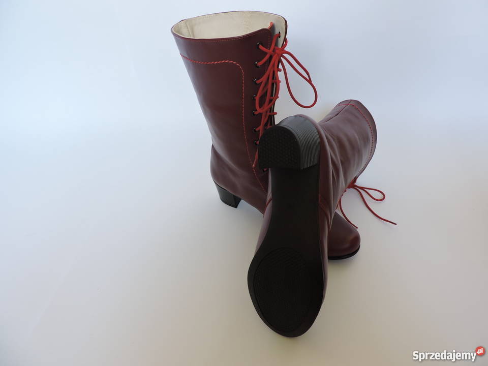 Obuwie skórzane obcas 5 bez zamka Rozmiar 38 małopolskie Wadowice