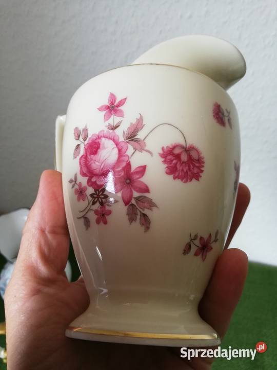 Porcelanowe sygnowane duże mleczniki małopolskie Ropa