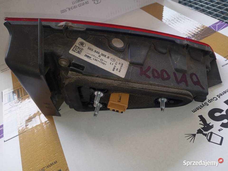 Skoda Kodiaq lampa klapy Lampy tylne mazowieckie